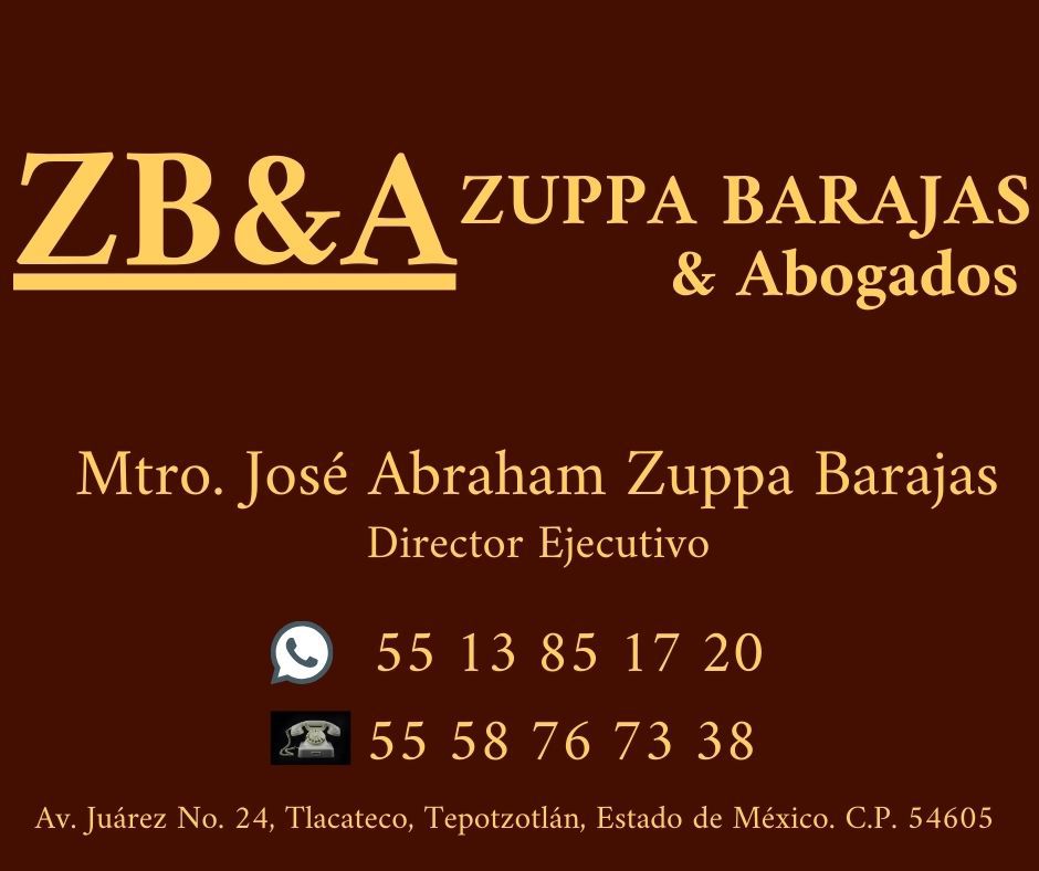 Tarjeta de presentación de Mtro. José Abraham Zuppa Barajas, Director Ejecutivo